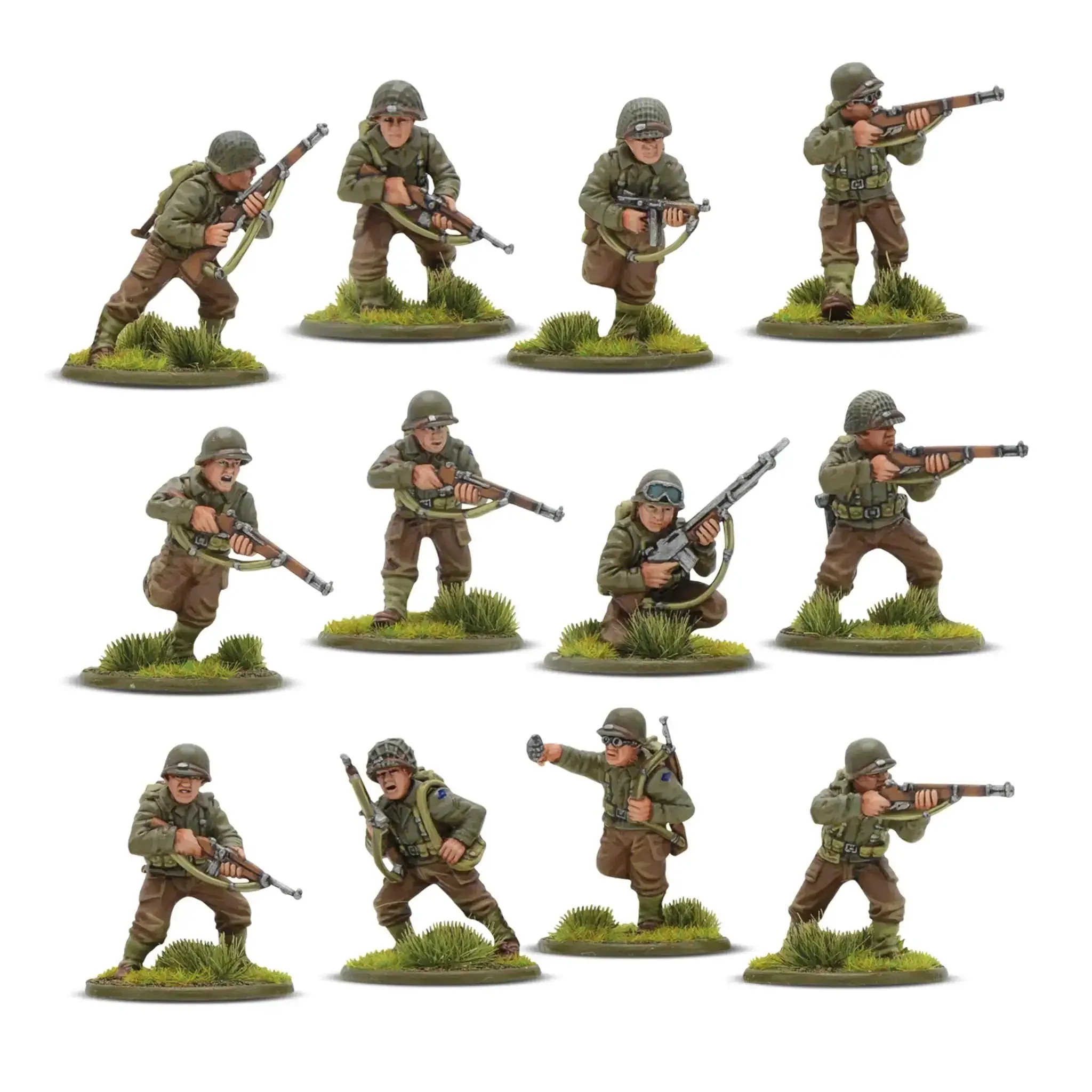 World War II 28mm Tabletop Battle Game Starter Set With 12 German Grenadiers And 12 US Rangers Miniatures Includes 68 Page Field Manual Plastic Ruins Ready To Roll For Two Or More Players - Image 7