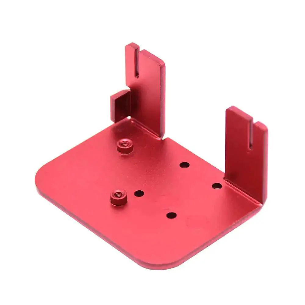 X Axis MGN12C Linear Rail Kit With Aluminum Fix Plate Bracket Upgrade For Budget Desktop 3D Printers Red Bracket Finish Boosts X Axis Precision And Reduces Distortion No Rail Included Easy Bolt On Install - Image 5