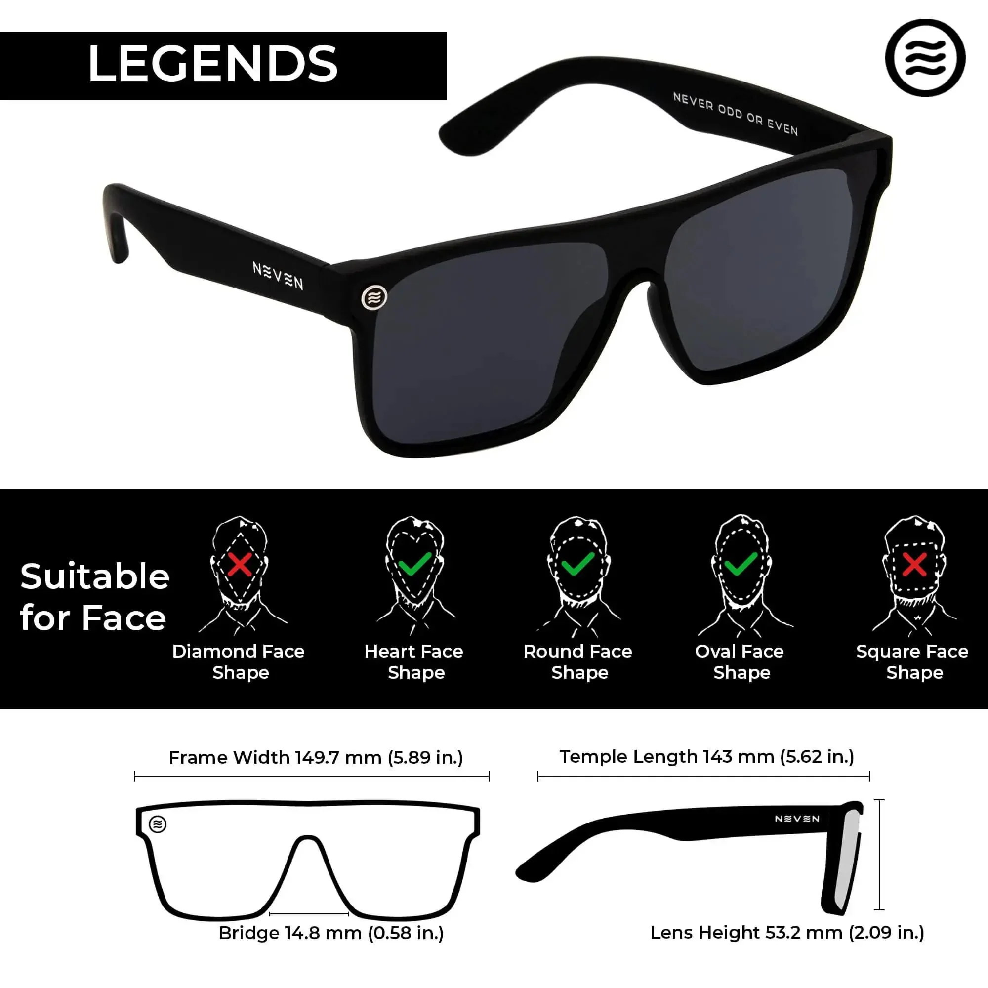 XL Polarized Work Sunglasses For Men And Women With Side Shield Design, UV Protection For Outdoors, Road Trip Ready Sunglasses With Black Rubberized Frame, Large Lenses, Durable Everyday Eyewear For Driving, Fishing, Hiking, And Sun Heavy Days - Image 3