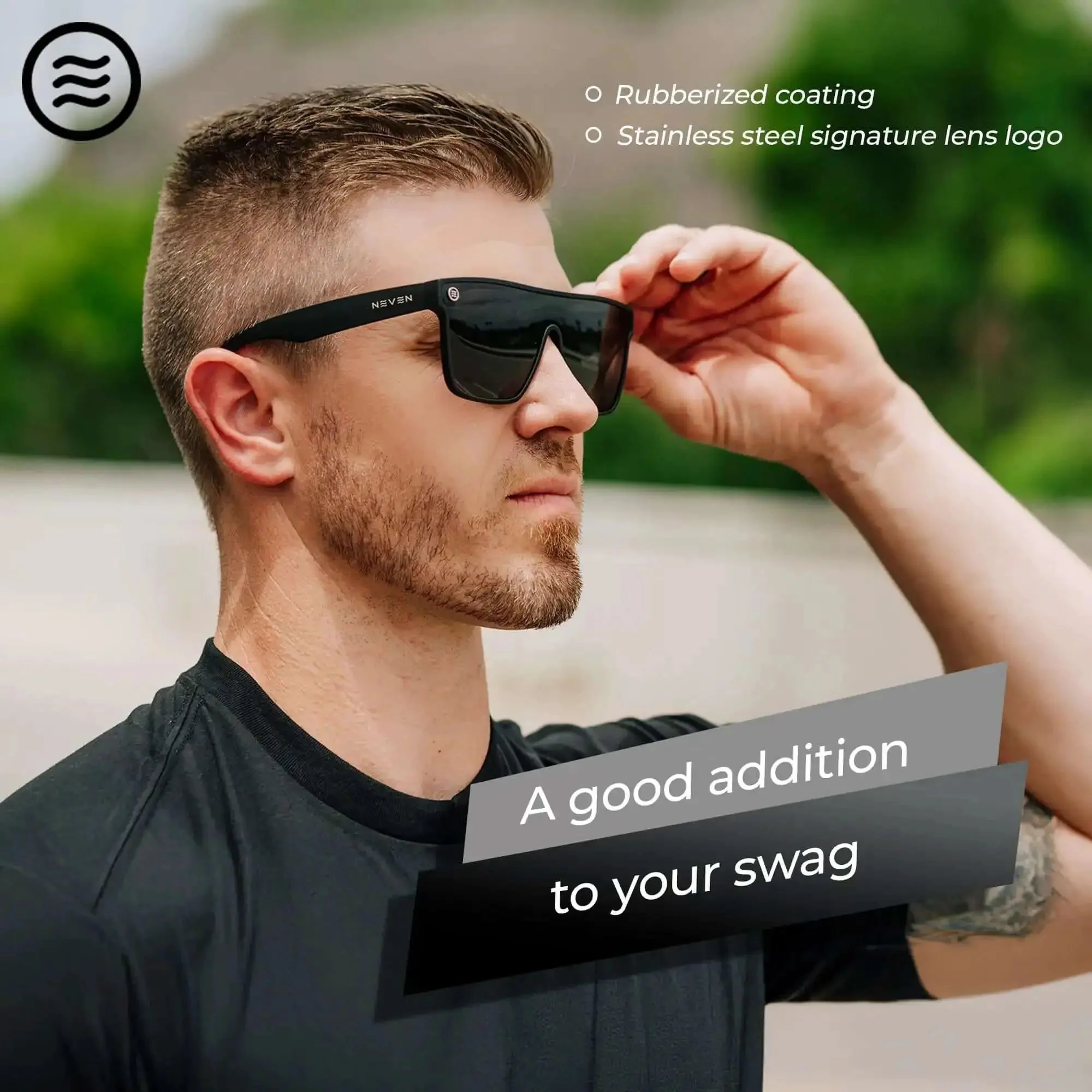 XL Polarized Work Sunglasses For Men And Women With Side Shield Design, UV Protection For Outdoors, Road Trip Ready Sunglasses With Black Rubberized Frame, Large Lenses, Durable Everyday Eyewear For Driving, Fishing, Hiking, And Sun Heavy Days - Image 5