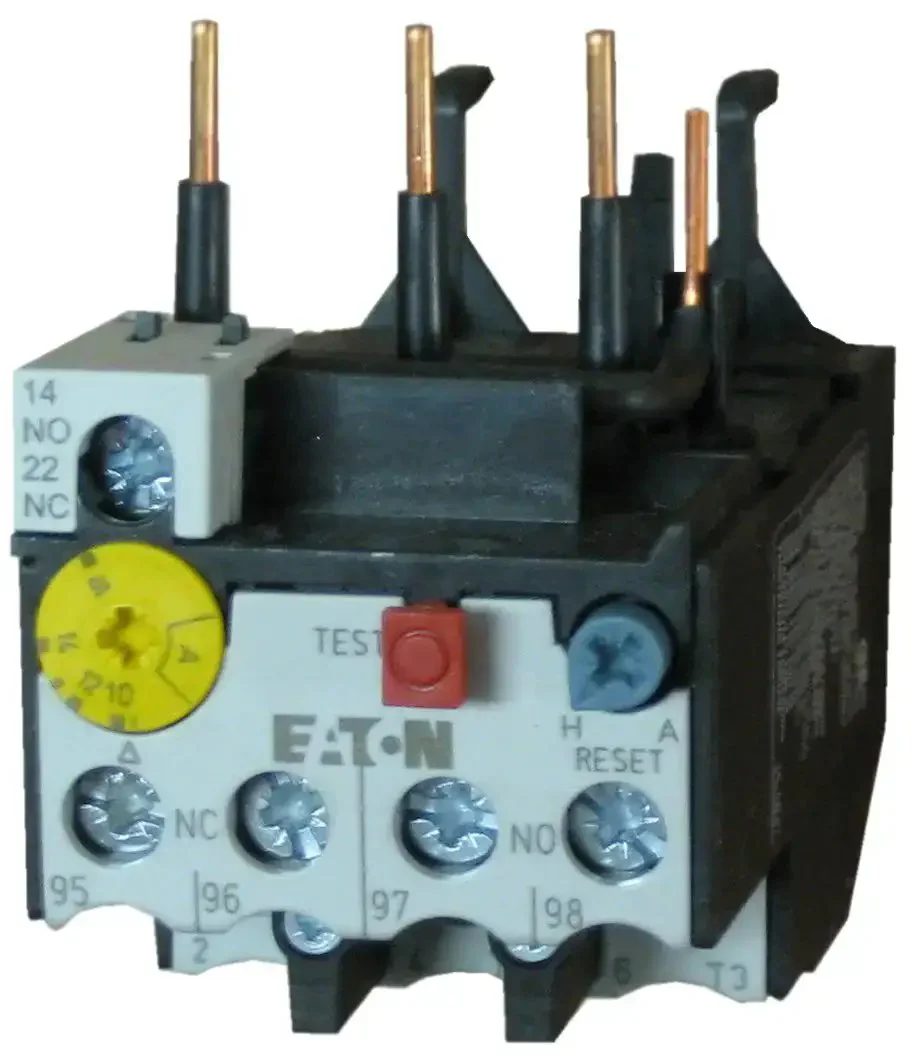XTOB016CC1 Thermal Overload Relay Bimetallic Trip 3-Pole With 1NO 1NC Contacts Wire Connection Type Class 10 12-16A XTOB Series Built Tough Industrial Panel Protection