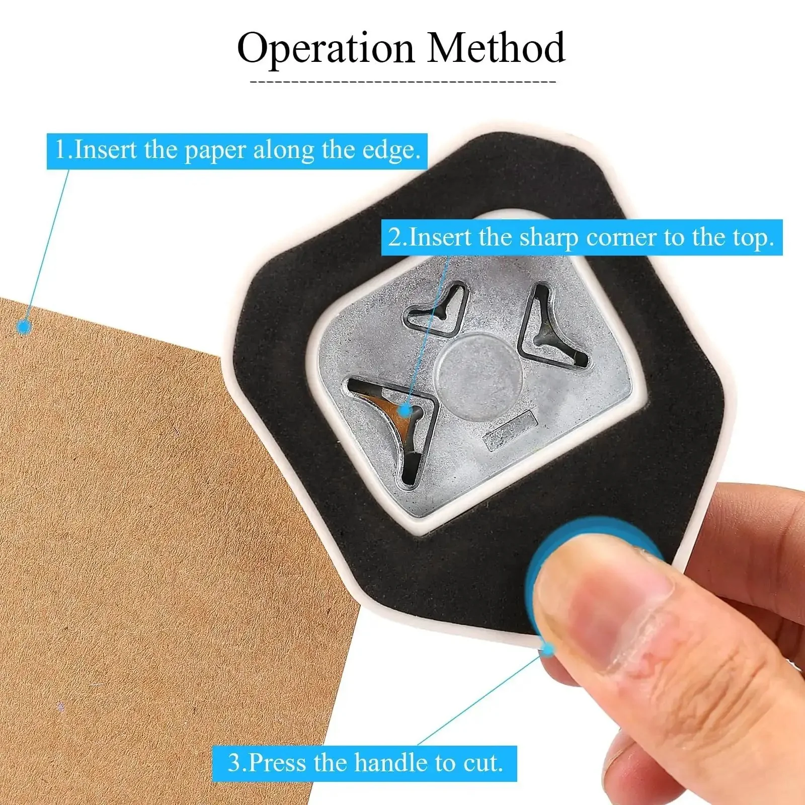 Your Must Have Go To Three Way Corner Rounder Punch 4mm 7mm 10mm 3 In 1 Corner Cutter For Paper Crafts Scrapbooking Card Making Photocards Cardstock DIY Projects Laminator Essentials - Image 3
