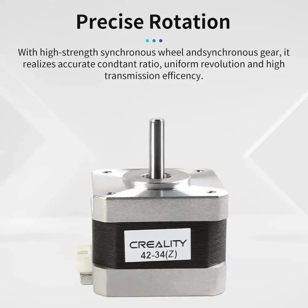Z Axis Stepper Motor 42-34Z 2 Phase 0.8A 1.8 Degree 0.4 N.M For 3D Printer Ender 3 Ender 5 CR-10 Series Neo Pro S1 Plus Ender 2 Pro Compatible Replacement Upgrade - Image 3