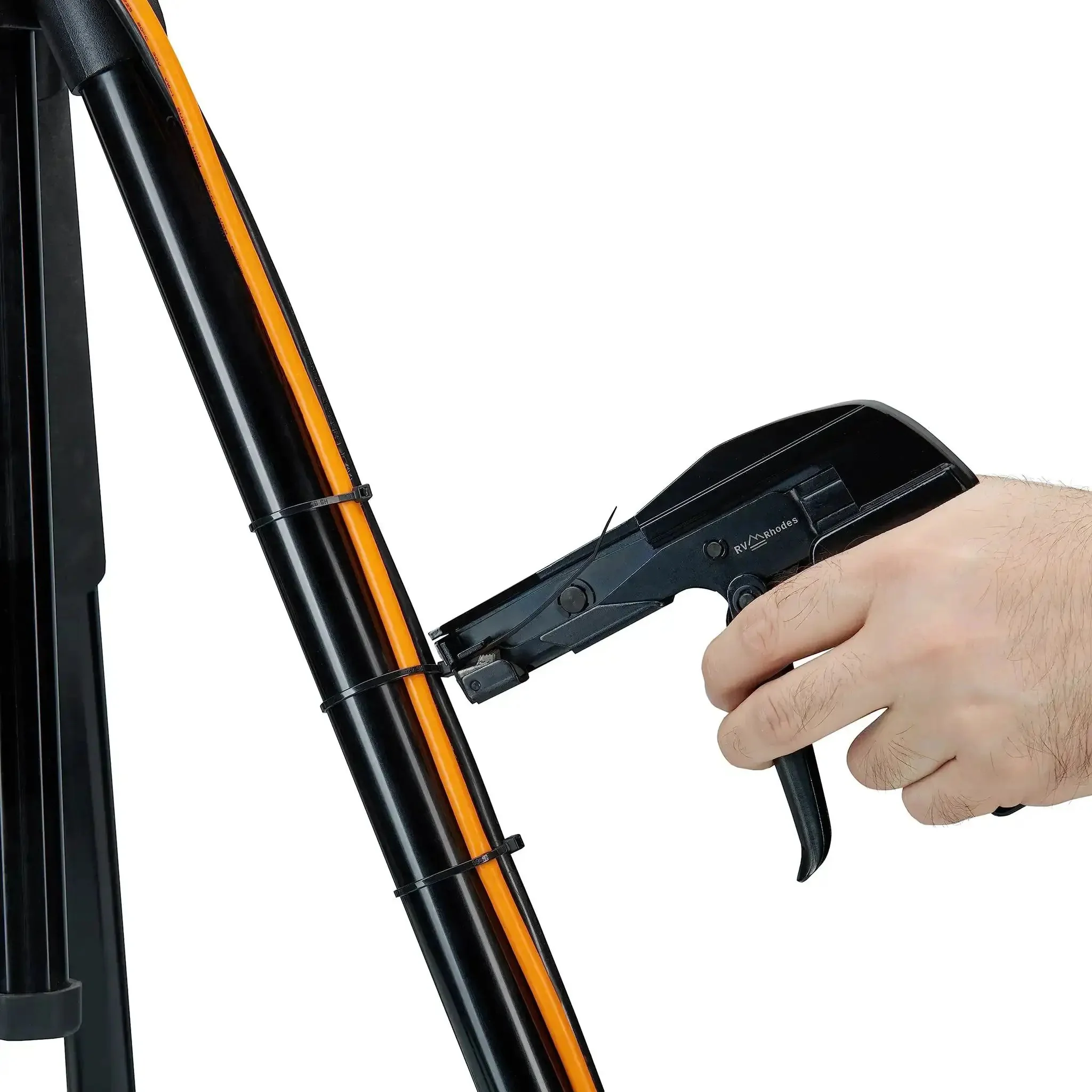 Zip Tie Gun And Cable Tie Install Tool With Adjustable Tension No Fuss Built In Cutter For Easy Cable Management Works With Nylon Ties Up To Quarter Inch Black - Image 6